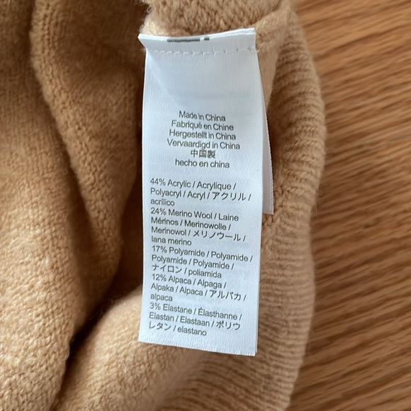 NWT J.Crew  Merino Blend half Zip Pullover Sweater - Picture 6 of 6